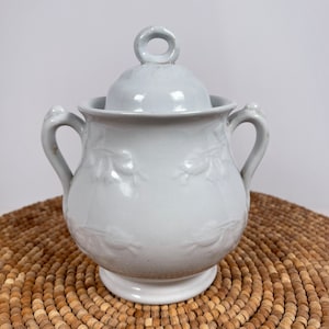 RARE J & G Meakin Ironstone Sugar Bowl and Lid 1869, J and G Meakin, JG Meakin, J.G. Meakin, Antique Ironstone Sugar Server, FREE Shipping