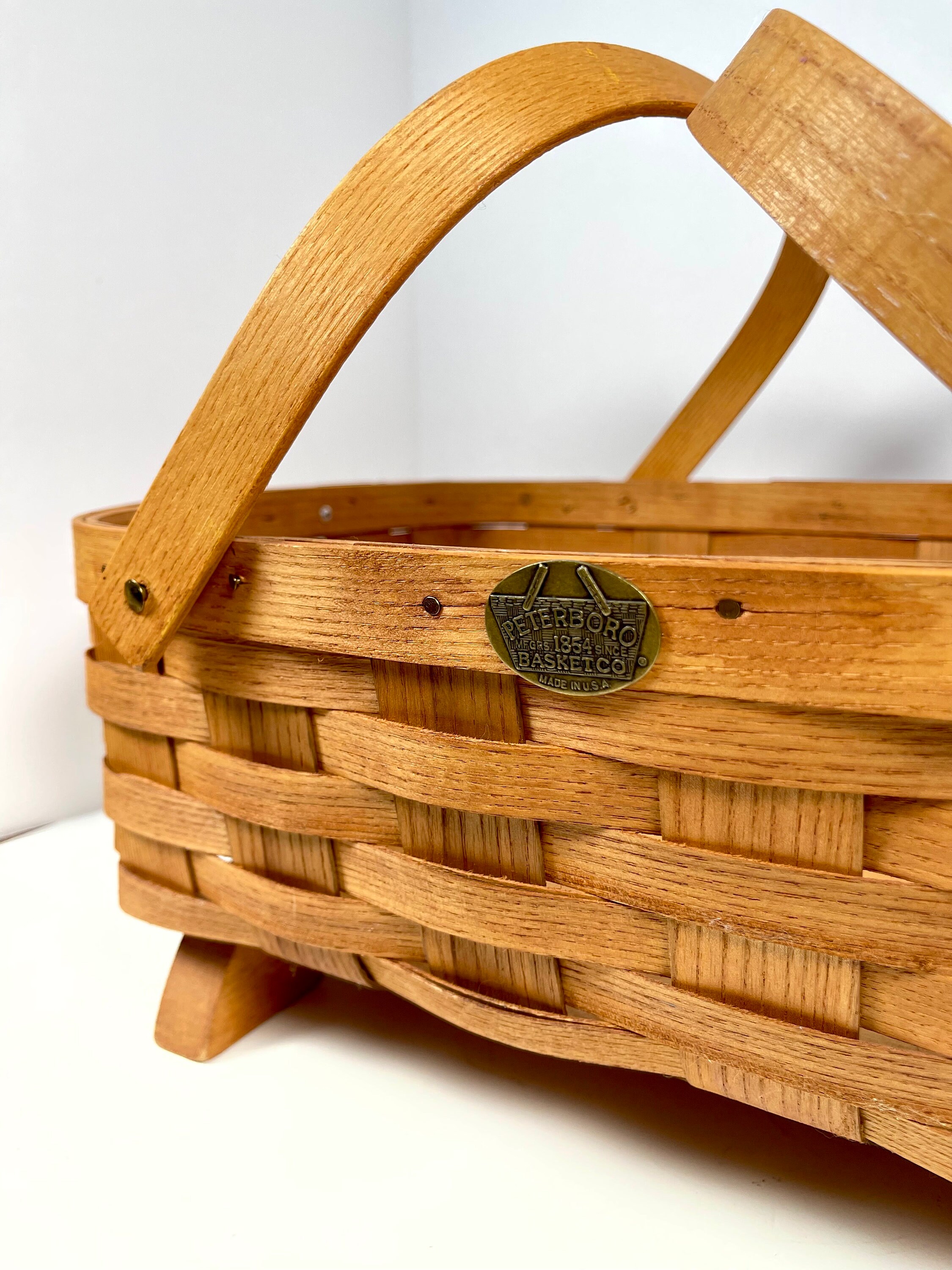 RARE Vintage Peterboro Basket Co. Set of 2 Baskets, Large RARE Vintage Peterboro Basket Co. Set of 2 Baskets, Large