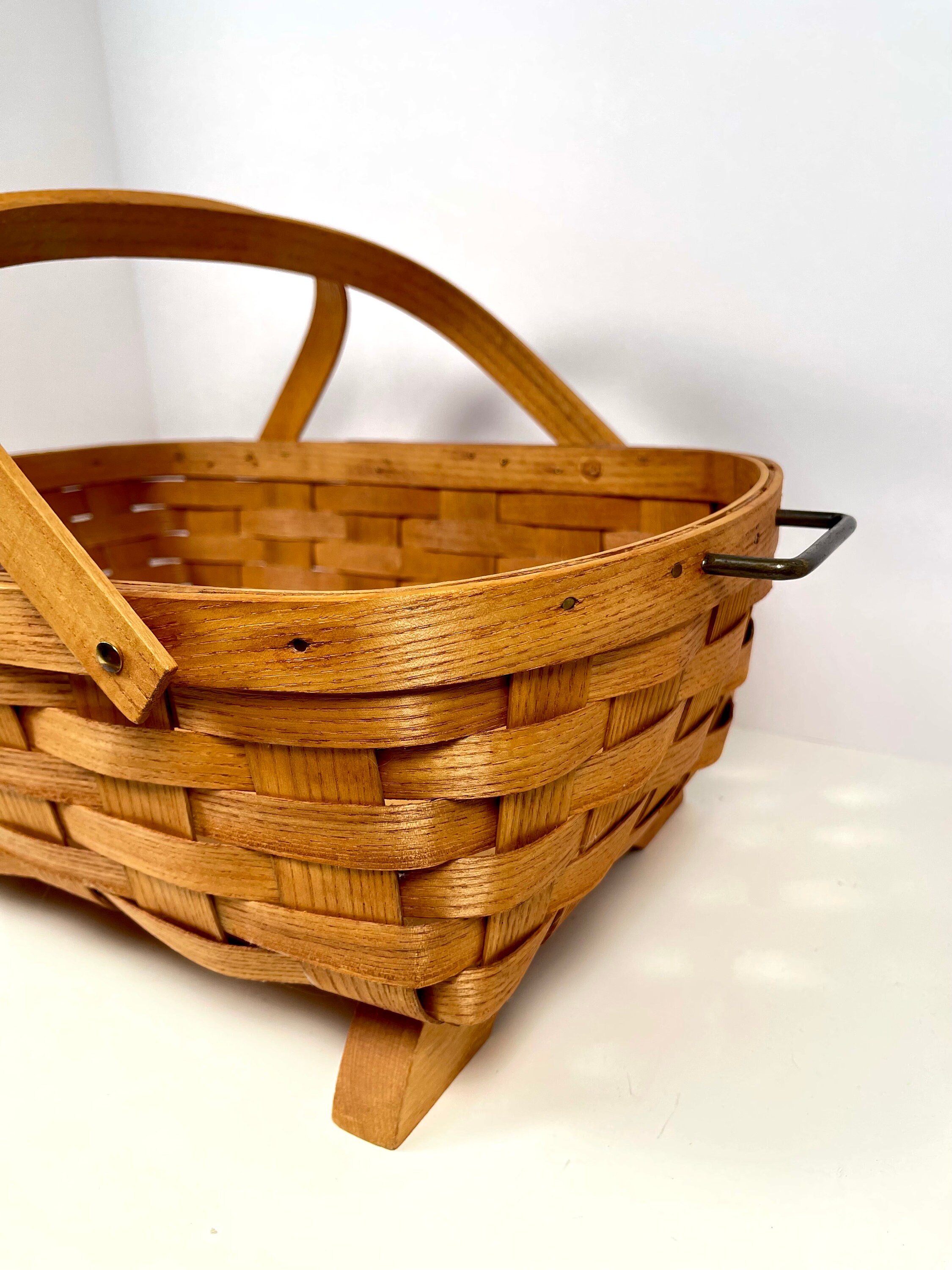 RARE Vintage Peterboro Basket Co. Set of 2 Baskets, Large