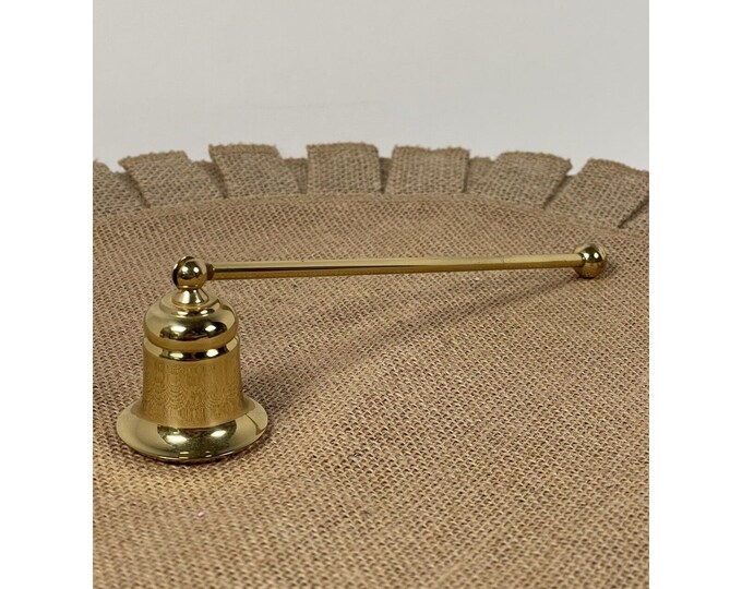 Vintage Partylite 9 inch Chatham Candle Snuffer Polished Brass N6035, Gold Color Candle Snuffer, FREE SHIPPING!