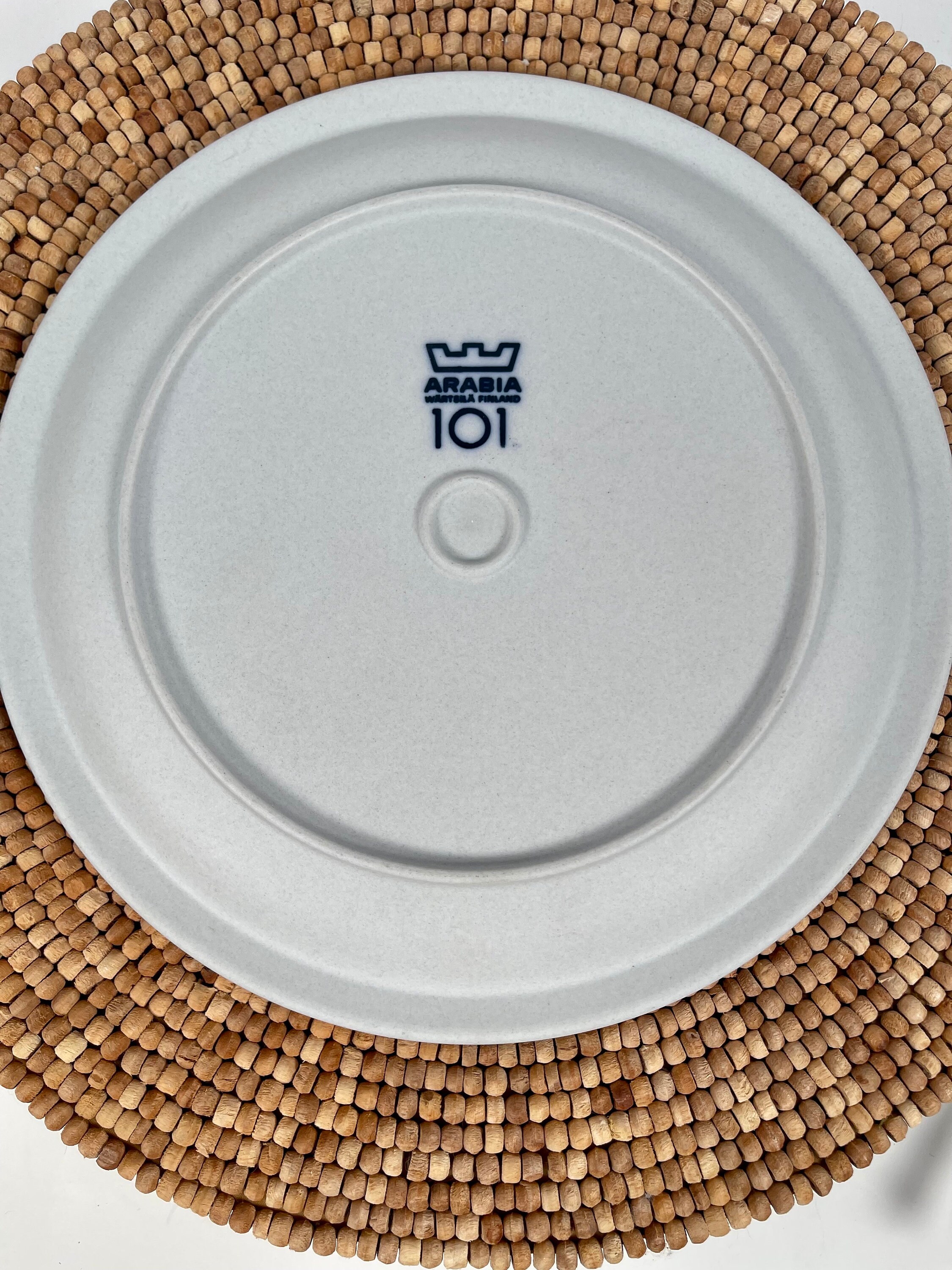 Vintage 1970s Arabia of Finland Wartsila #101 Anniversary Plate