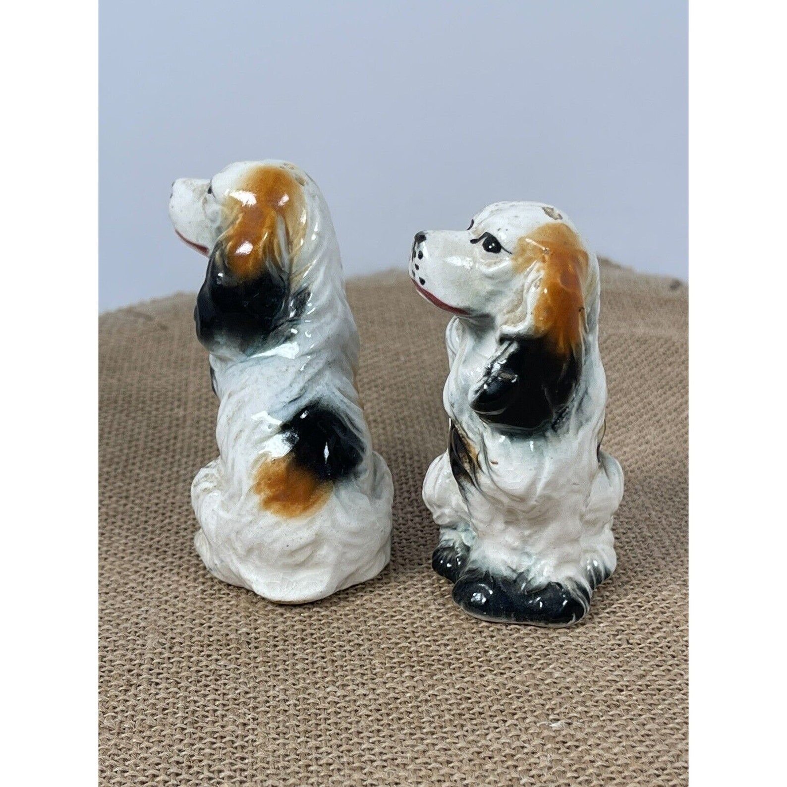Spaniel Set Rare Vintage 1950s Cavalier King Charles Spaniels Salt and Pepper ...