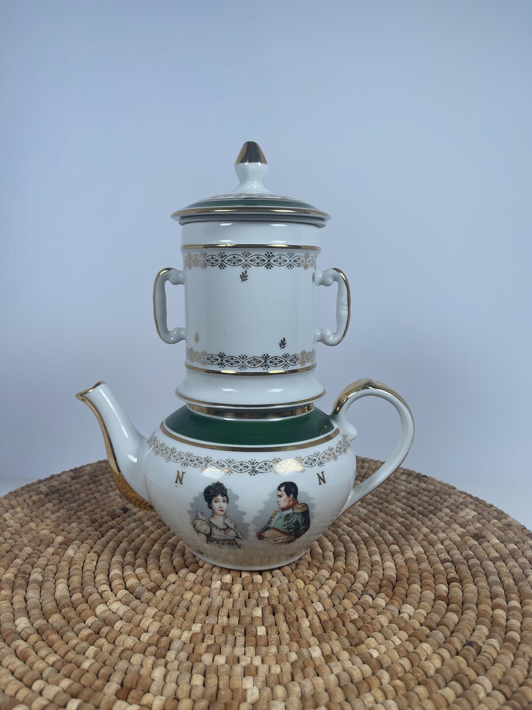 Vintage French Teapot Napoleon and Josephine Four Pieces Etsy