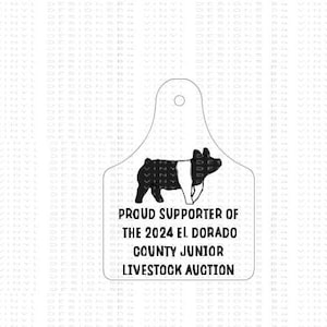Ear Tag Sticker-Buyers&#39; gift-Livestock Auction Gift-Thank you gift-Junior Livestock Auction Gift-Buyers gift for auction- Tumbler Sticker