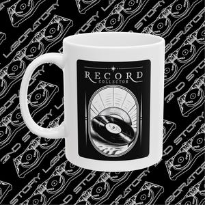 Vinyl Record Collector Mug - Music Lover Gift Cup, Retro Vinyl Coffee Mug, Vintage Record Player Tea Mug, Music Collector Gift, Vinyl Record