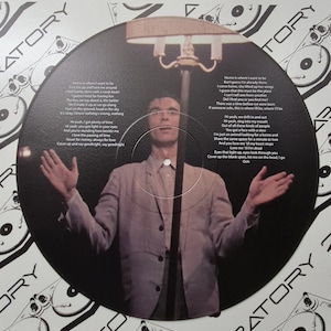 Talking Heads This Must Be The Place 12&quot; Vinyl Record Wall Art Print, Stop Making Sense Talking Head Retro, 80&#39;s Classic, David Byrne