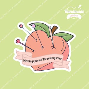 Adesivo per amanti del fai da te, regalo per sarta, adesivo per studenti amanti del cucito, adesivo per lezioni di cucito, forniture per sartoria, scrapbooking