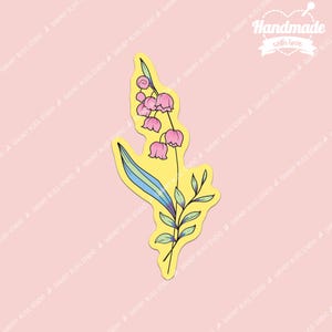 Sticker fleur imperméable jardin botanique cadeau Amoureux de la nature Sticker cadeau Sticker lys floral mignon pour bouteilles d'eau ordinateurs portables Journal Planner