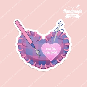 Craft DIY Lover Sticker Cadeau voor naaister Naailiefhebber Student Sticker Leuke Naaicursus Sticker Naaibenodigdheden Crafter Scrapbooking
