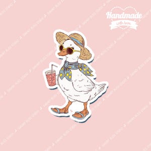 Silly Goose Club Italy Vacation Retro Sticker For Summer Travel Journals Cute Italia Gift Decal For Planner Scrapbooks Luggage Water Bottles