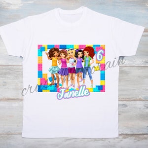 Lego Friends Custom Birthday PNG Digital File
