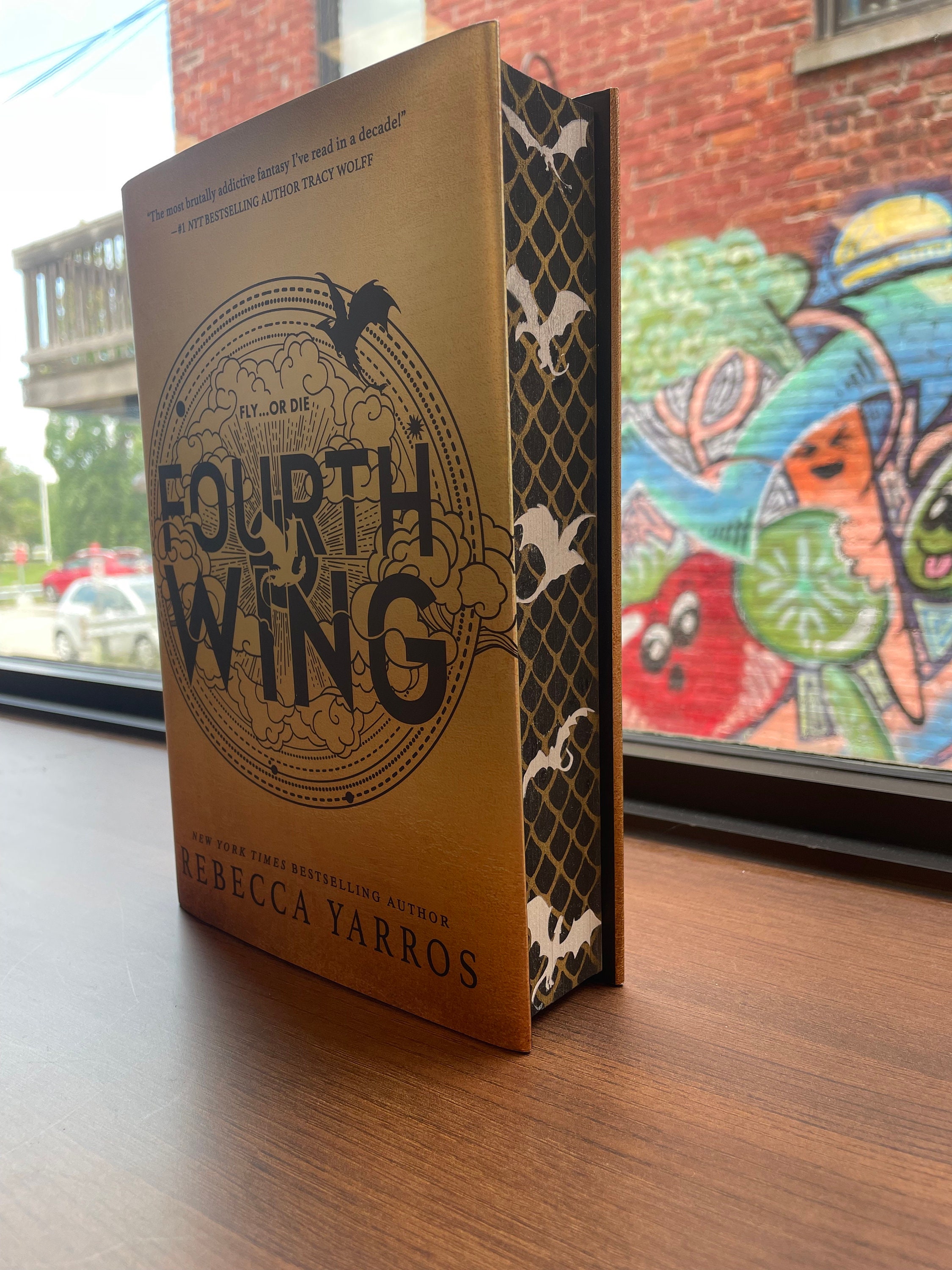 Fourth Wing Sprayed Edge Hardcover Book Etsy