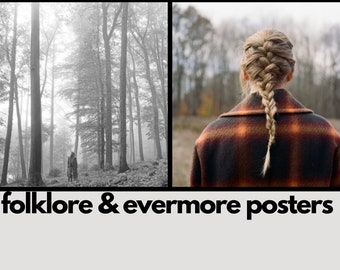 Folklore/Evermore Minimalistic Poster Designs
