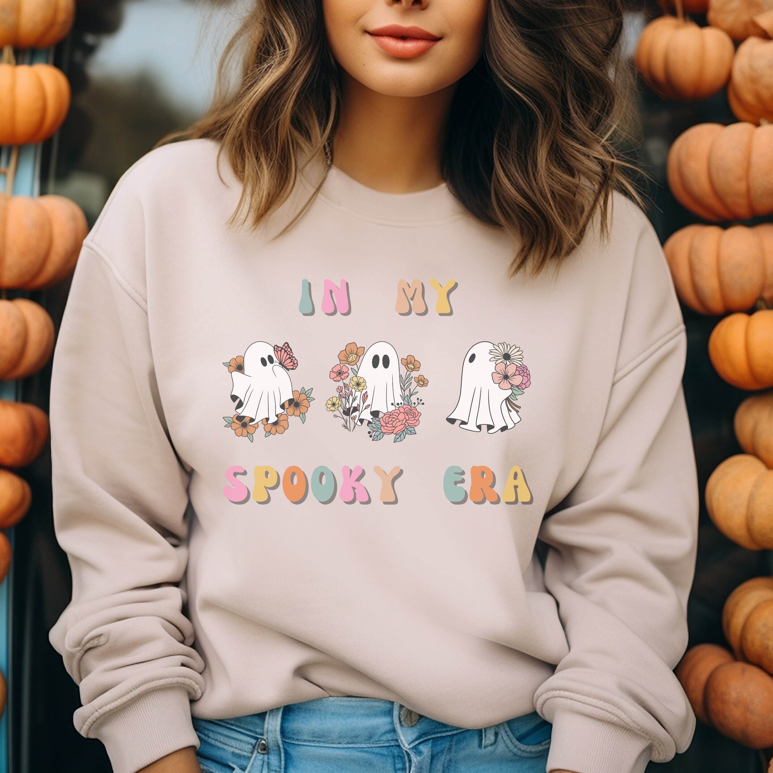 Hippie Ghost Shirt Groovy Ghost in My Spooky Era Cute Fall