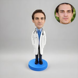 Doctor Bobble heads, Personalized Bobbleheads, Thank You Gifts, Doctor&#39;s Office Staff, Custom Bobbleheads, Unique Gifts Birthday/Wedding