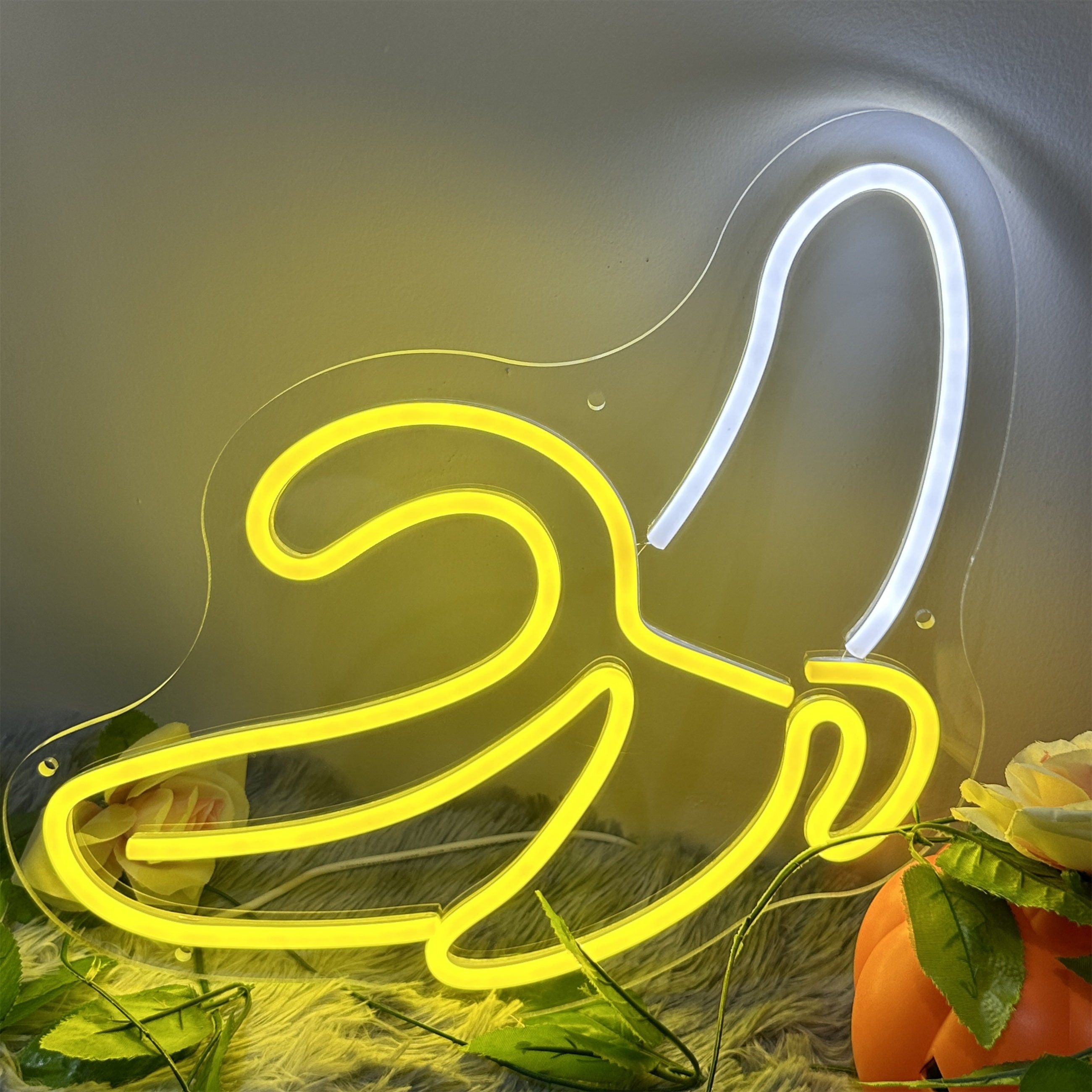 Neon banana lamp deals