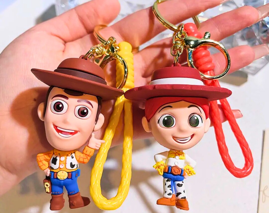 Toy Story Keychains Handcrafted Pixar Charms Perfect for Backpacks & Purses Ideal Kids Birthday