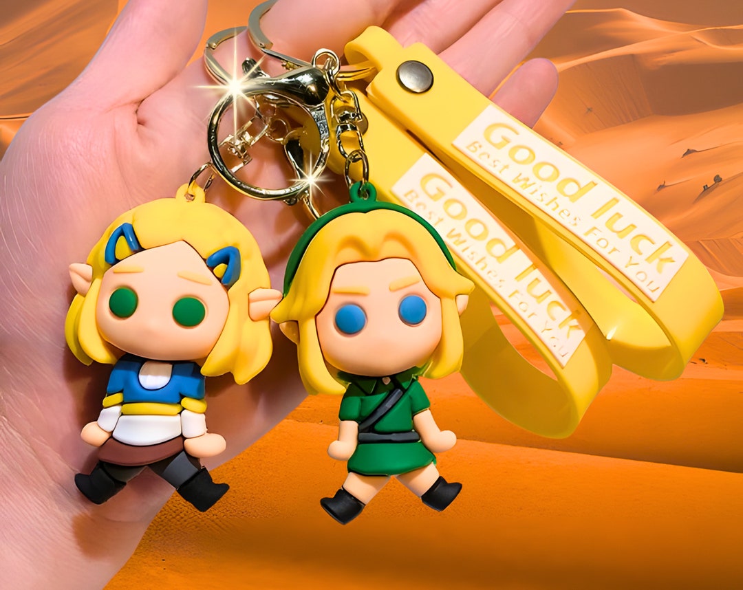 The Legend of Zelda Keychains Handcrafted Link & Triforce Charms