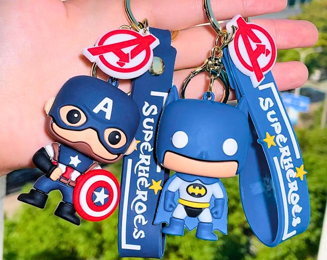 Superhero Keychains Vibrant and Detailed Designs Perfect for Etsy