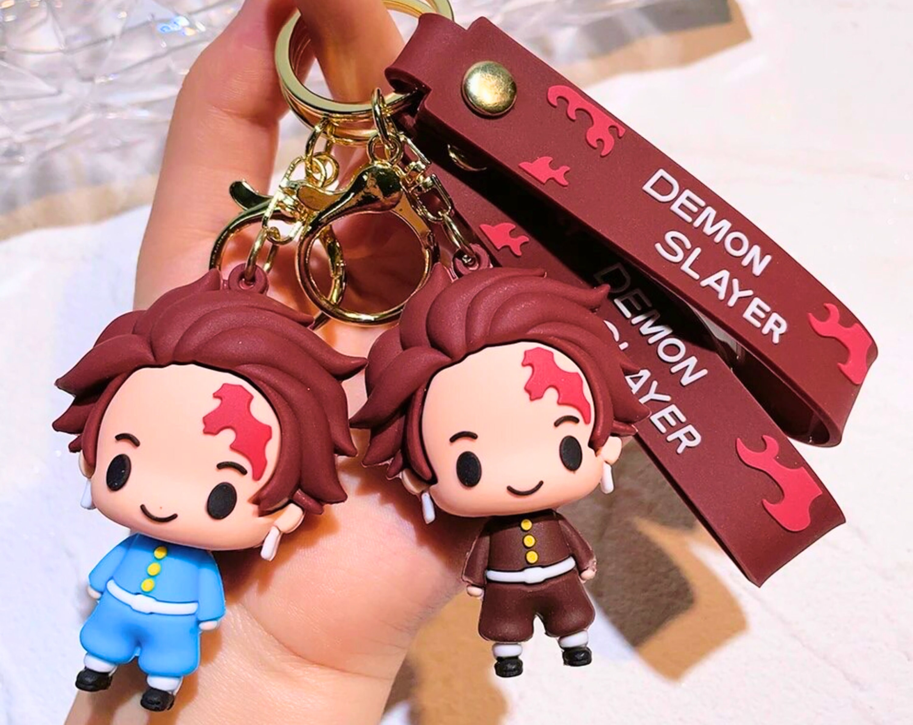 AG Dreamy Anime Keychain Set Cute Key Chain and Charm for Handbags, Purses,  Bags