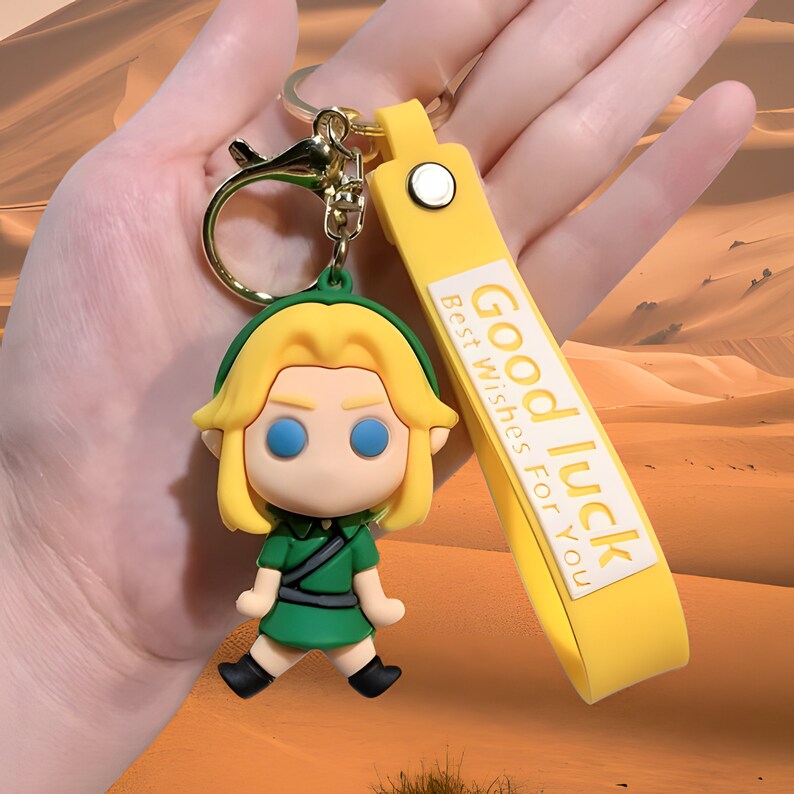 The Legend of Zelda Keychains Handcrafted Link & Triforce Charms