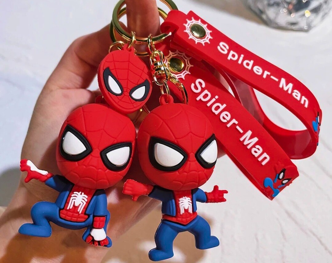 Spiderman Keychains Vibrant and Durable Perfect for Etsy
