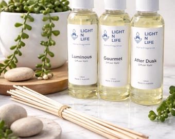 Light n Life Scented Reed Diffuser Refill 125ml, Free gift on orders over 49.