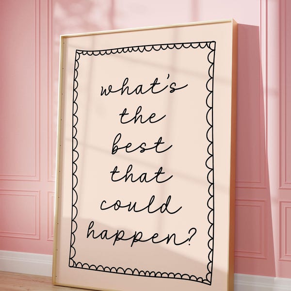 Motivational Art Print | Preppy Affirmation Poster (Digital Download)