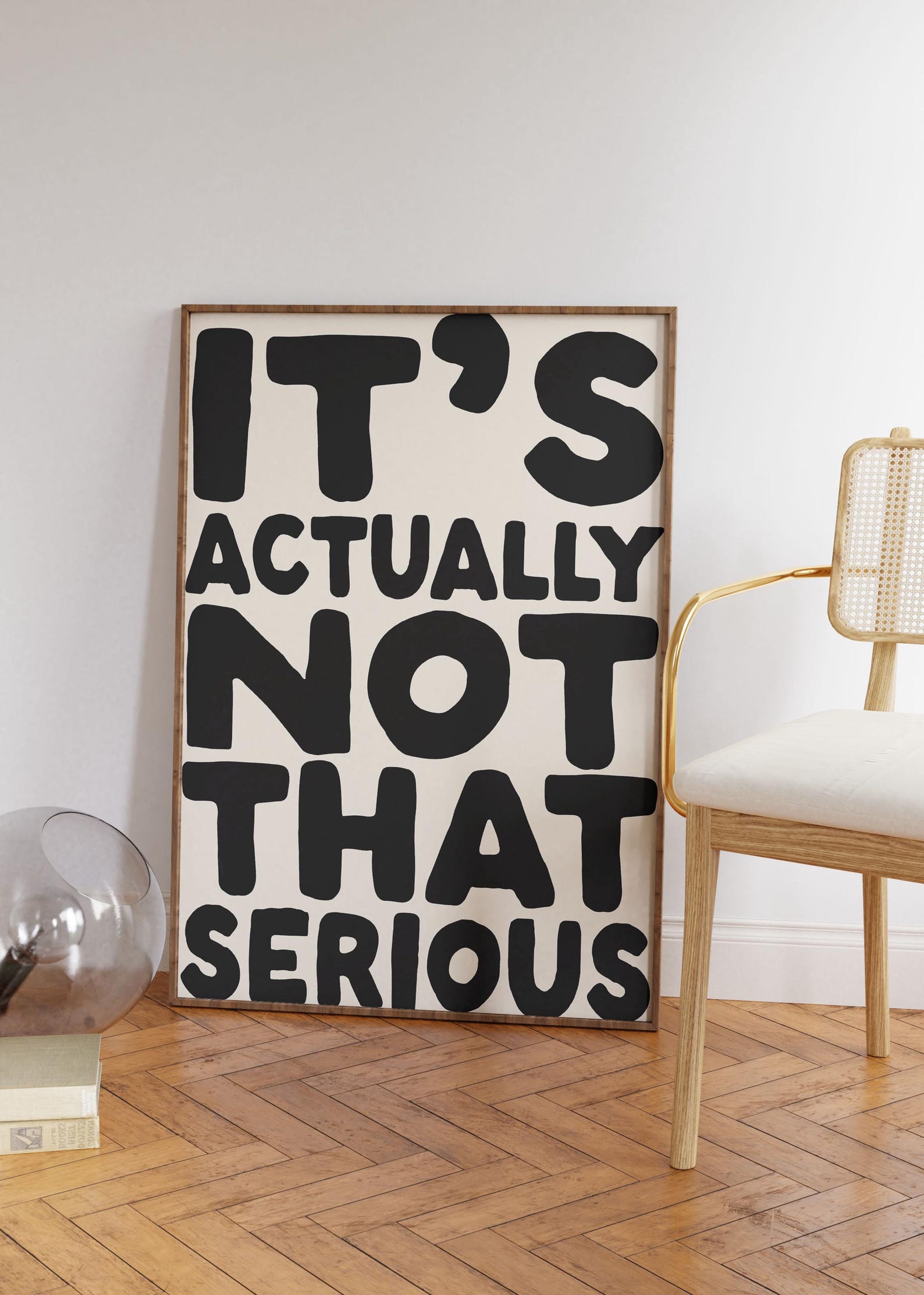 It's Actually Not That Serious Art Print | Funny Quote (digital ...