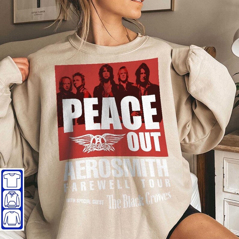 Aerosmith 2023 2024 Peace Out Farewell Tour the Black Crowes Etsy