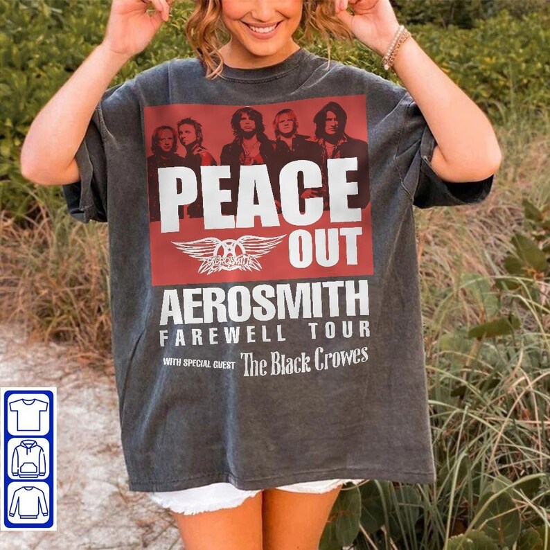 Aerosmith 2023 2024 Peace Out Farewell Tour the Black Crowes Etsy