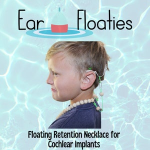 Collana di ritenzione Ear Floaties per impianti cocleari / Collana per impianto cocleare / Accessorio per impianto cocleare / Collana di ritenzione