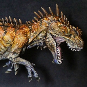 Painted DeepWars Tyrannosaurus T-Rex dinosaur Miniature for D&D Dungeons Dragons Pathfinder RPG