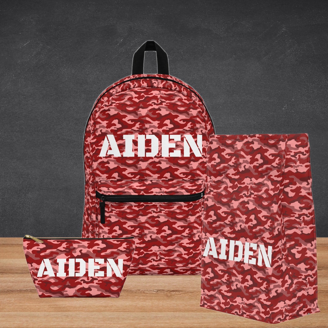 Cute Cool School Backpack Custom Bookbag Camo Backpack Etsy