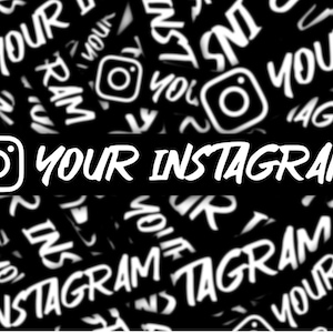 Instagram Sticker | Social media sticker | Vinyl Car decal | holographic sticker | Personalized IG Username Sticker | Custom instagram decal