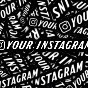 Instagram Sticker | Carbon Fiber Instagram Decal | Car Decal | Custom Decal | Custom Instagram Vinyl Decal | Instagram Sticker
