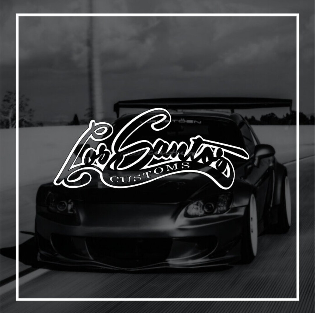 los santos customs Sticker for Sale by Rebass