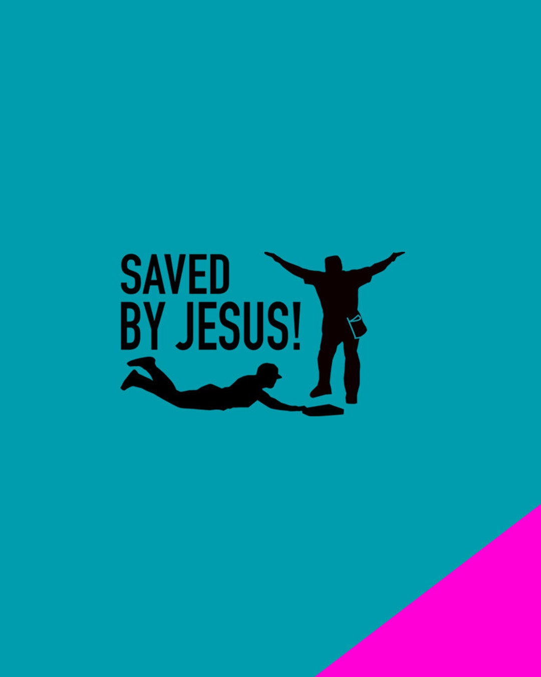 Saved by Jesus Jesus Car Sticker Jesus Car Decal God Etsy
