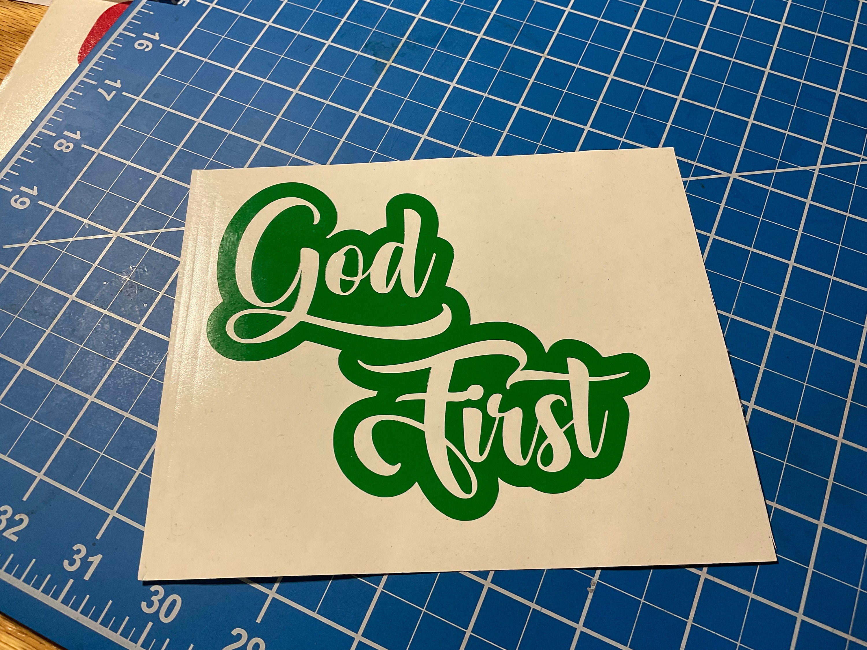 God First Car Decal, Sticker, Tumbler, Mug Decal - Etsy
