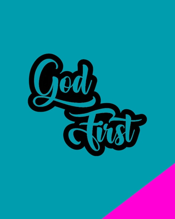 God First Car Decal, Sticker, Tumbler, Mug Decal - Etsy