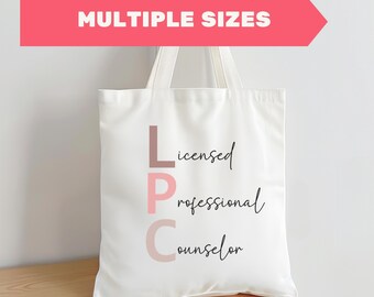 Bolsa para Conselheiro LPC, Presente de Formatura para Terapeuta, Presente de Licença LPC, Agradecimento a Novo Conselheiro, Presente LPC