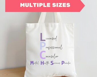 Sacola LPC MHSP – Presente perfeito para formatura da LPC, agradecimento a conselheiros ou sacola para terapeutas – Presente para conselheiros da LPC