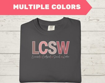 LCSW-tröja, present till socialarbetare (certifierad) | LCSW-rådgivare, examenspresent, ny LCSW-tröja, LCSW-examensskjorta, licenspresent