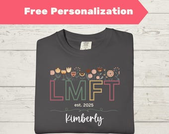 Personalized LMFT Shirt Marriage Therapist Tee Couples Therapist Gift Family Therapy Counselor T-Shirt LMFT License Gift Appreciation Gift