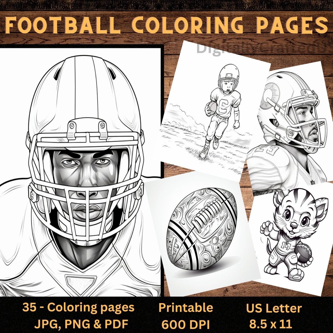 football players coloring pages