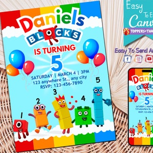 Number Blocks SVG Pack 1-10 Numberblocks SVG Png Pdf Eps Number Blocks  Birthday 