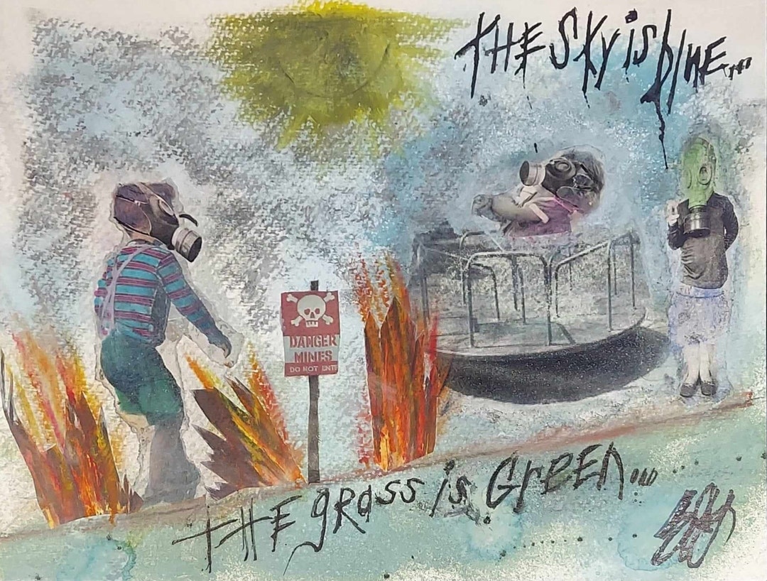 The World is Fk'd 8 X 10 Fine Art Print of Original Mixed Media ...