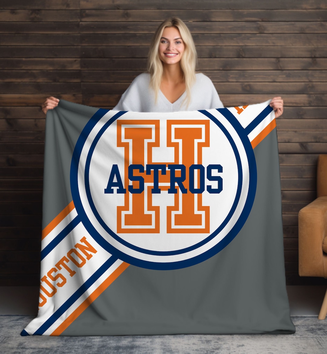 Houston Baseball Blanket Astros Blanket Astros Gift Baseball Lover Gift