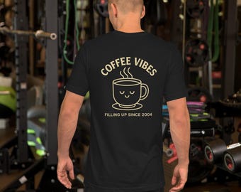 Coffee Vibes T-Shirt: Grafik-T-Shirt im Vintage-Stil