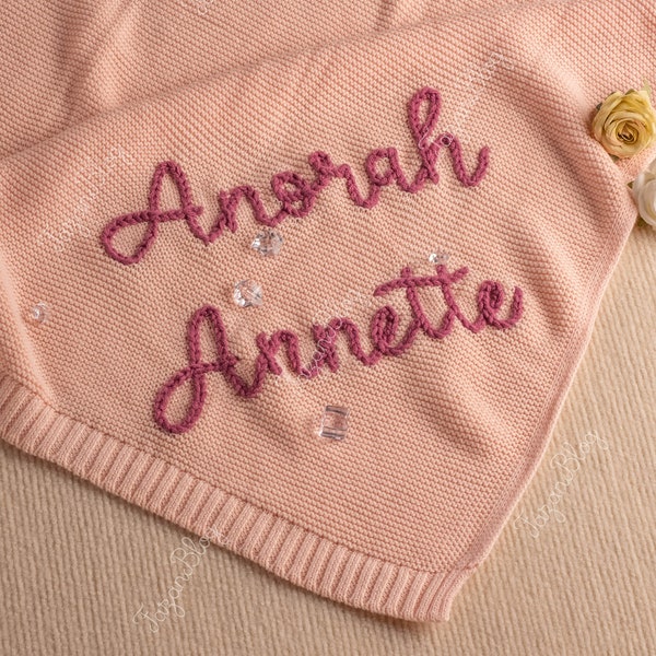 Personalized Baby Blanket with Embroidered Name - Ideal Gift for Baby Showers, Newborns, and Special Occasions